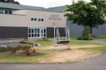 The courtyard at Oak Creek Youth Correctional Facility.