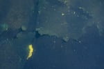 Pieces of blue paint could be seen peeling off from the bottom of the pool on June 20, just days after it was refilled.