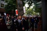 The Portland protest took place in the wake of two fatal police shootings: Alton Sterling was shot in Louisiana on Tuesday; Philando Castile was shot in Minnesota on Wednesday.