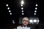 Andrew McCabe, acting director of the Federal Bureau of Investigation (FBI), speaks during a Senate Intelligence Committee hearing in Washington, D.C., U.S., on Thursday, May 11, 2017. President Donald Trump this week fired FBI Director James Comey amid the agency's investigation of Russian interference in last years election, saying the bureau needed new leadership to restore public trust and confidence. Photographer: Andrew Harrer/Bloomberg via Getty Images