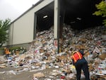 At least 2.5 percent of the material collected from curbside recycling bins will end up going to a landfill after it leaves the Far West Fibers recycling facility.