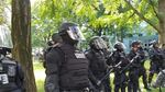 After declaring an antifa counter-protest unlawful, police officers began using flash-bang grenades and pepper balls to move people out of Chapman Square.