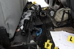 The inside of militant leader Robert "LaVoy" Finicum's vehicle. The Central Oregon Major Incident Team released photos of evidence from Finicum's Jan. 26 killing.