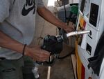 A customer purchases gas in June at a station in Chicago.