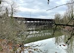Kellogg Creek pictured in downtown Milwaukie. A major project in the area would remove an obsolete dam and provide access to miles of the creek for salmon, steelhead and lamprey. 