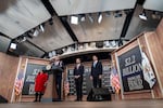 Vice President JD Vance, center, speaks during a news conference accompanied by Kim Brandt, Chief Operating Officer for the Centers for Medicare and Medicaid Services, left, Dr. Mehmet Oz, Administrator for the Centers for Medicare & Medicaid Services, Chairman Andrew Ferguson of the Federal Trade Commission (FTC), and Chris Klomp, nominee for Deputy Secretary of Health and Human Services, in the South Court Auditorium in the Eisenhower Executive Office Building on the White House campus, Tuesday, Sept. 22, 2026, in Washington.