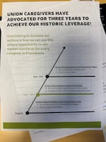 An image of a flier, provided to OPB by a Providence spokesperson December 30, 2024. Providence says the union has been planning to coordinate a strike at all eight Providence hospitals in Oregon to increase its bargaining power.