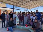 When boats crash, Sandel works with classes near their crash site, like this one in Baja, to get the boats fixed up and back on course.