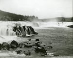 This photograph of Willamette Falls dates to 1878.