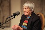 Author Ursula LeGuin speaks at Wordstock in 2015.