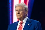 President-elect Donald Trump looks on during Turning Point USA's AmericaFest at the Phoenix Convention Center in December 2024 in Phoenix, Ariz.