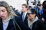 Meta CEO Mark Zuckerberg arrives at the Los Angeles Superior Court ahead of the social media trial tasked to determine whether social media giants deliberately designed their platforms to be addictive to children on Feb. 18, 2026. Zuckerberg is scheduled to testify Wednesday.