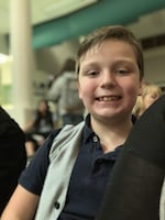 Aidin, 8, is one of a number of children who might be affected by a lawsuit led by Disability Rights Oregon, over instruction time for students with disabilities in rural parts of Oregon. 