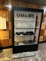 Police responded to an alarm at the Rice Northwest Museum of Rocks and Minerals to find dozens of gold items missing from a shattered case.