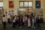 A class tour of the Military History Museum in Chișinău, Moldova, Oct. 4, 2023.