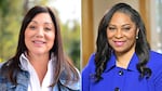 Campaign images of Republican U.S. Rep. Lori Chavez-DeRemer, left, and Democrat Janelle Bynum, candidates in Oregon’s 5th Congressional District race in November 2024. 