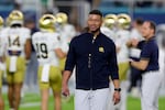 Notre Dame's Marcus Freeman is already the first Black or Asian American head coach to even lead his team to the national championship game, win or lose.