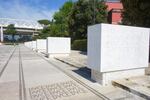 Mosaics and marble monuments celebrating fascism in Mussolini’s Foro Italico in Rome