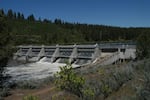 The J.C. Boyle Dam, one of four that the Interior Department is recommending for removal from the Klamath River. It runs through Southern Oregon and Northern California.