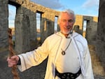 Rev. Kirk Thomas, a senior priest with the Ár nDríaocht Féin Druid religion, lead the summer solstice ceremony on June 21, 2025.
