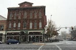 Downtown Salem as a winter storm hits Oregon, Thursday, Dec. 8, 2016.