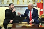 Ukraine's Volodymyr Zelenskyy returns to the White House on Monday to meet with President Trump. Above, the two leaders openly clashed during an Oval Office meeting on Feb. 28, 2025.