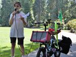 Steve Cheseborough organized a ‘Pickle Palooza’ bike ride to celebrate two of his favorite activities, bicycling and pickling, "Rather than accept a corporation’s pickle, make your own. Rather than accept a corporate way of getting around by buying oil and cars and insurance, just get a bicycle."