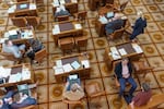 State senate in session at the Oregon Capitol in Salem, March 20, 2023. 