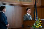 Sen. Rob Wagner, Oregon State Senate president, attends the opening session at the Oregon State Capitol in Salem, Ore. on Monday, Feb 2, 2026.