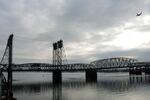 The Interstate 5 bridge.