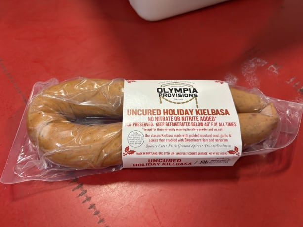 Portland-based Olympia Provisions' uncured holiday kielbasa sausages have been recalled by the U.S. Department of Agriculture due to possible metal contamination.