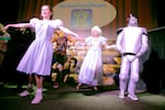 A big number in the Portland Panto Players' holiday show of The Wizard of Oz, Dec. 12, 2024.