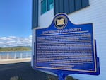 A plaque outside the Coos Bay History Museum memorializes the lynching of Alonzo Tucker.