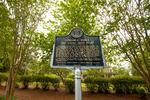 The historical marker that omits parts of the Young-Dent family's past is on the grounds of Fendall Hall in Eufaula. The back side of the marker says Edward Brown Young was a "banker, merchant and entrepreneur." The back side also says that he "organized the company which built the first bridge" in Eufaula and that his daughter married a Confederate captain in the "War Between the States."