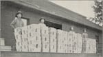 Chinese immigrant Ah Bing, first from left, stands in front of a packing house in Milwaukie, Ore. Bing cultivated his namesake cherry in 1875 with horticulturist Seth Luelling. Bing likely went back to China following the passage of the federal Chinese Exclusion Act.