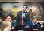 Florida state Rep. Toby Overdorf says Kristen Hentschel flashed an ABC News business card before confronting him on camera about dead gopher tortoises. A city review found no trace of tortoises.