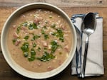 A bowl of bean soup.