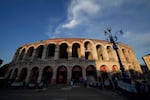 A view of the Arena in Verona, Italy, where the opening ceremony for the Milan-Cortina Winter Paralympics takes place on March 6. The Paralympic Games are being overshadowed by military conflicts in Ukraine and the Middle East.