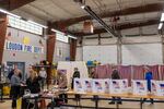 Voters wait to cast their ballots on Jan. 23 in Loudon, New Hampshire. Shortly before voting began, some voters in the state got calls from a faked version of President Biden's voice urging them not to vote, a sign of the potential that deepfakes could have on the electoral process.