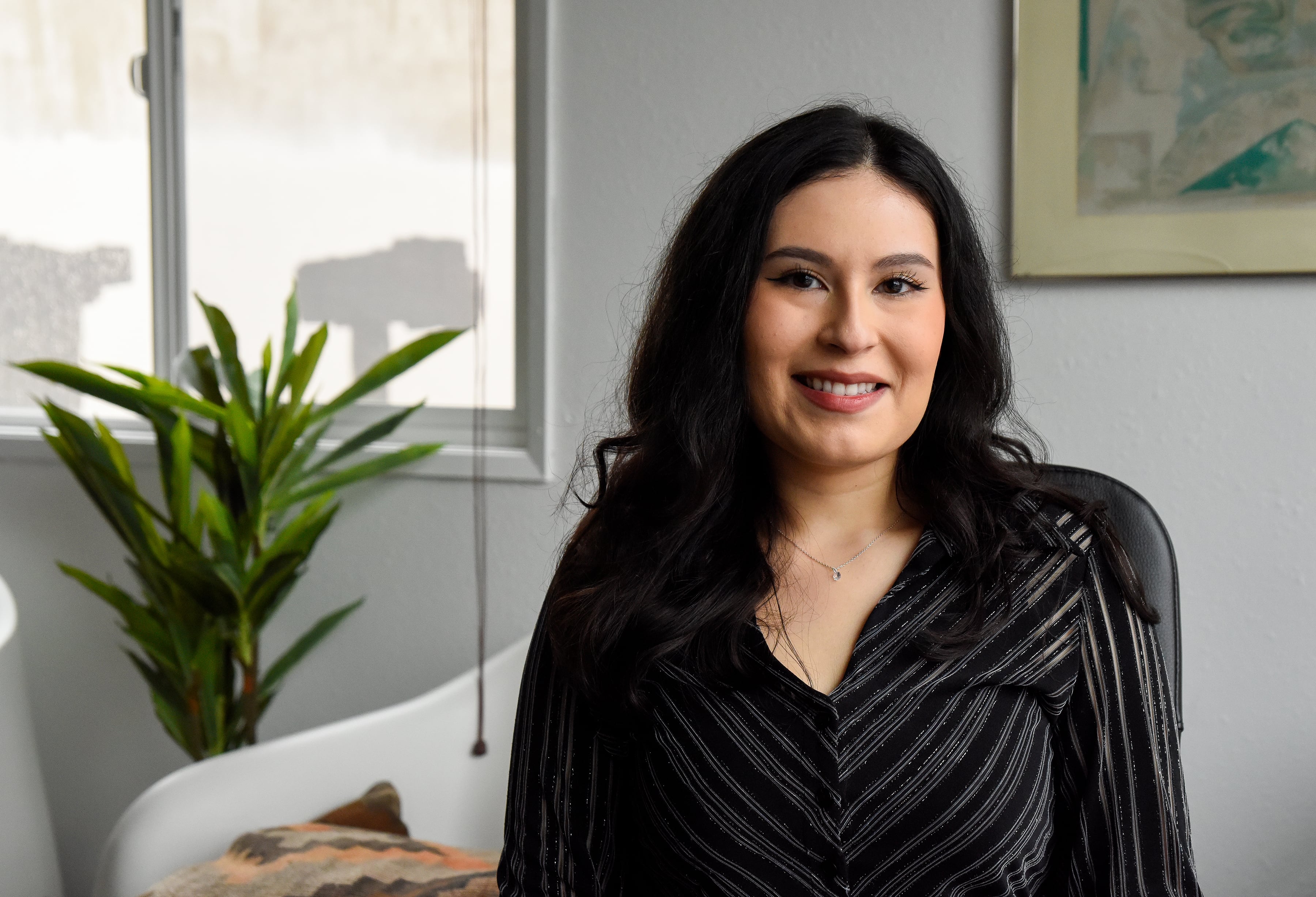 College advisor Isabel Corona-Campiz poses for a portrait at El Centro de la Raza in Federal Way, Wash. on Nov. 13, 2025.