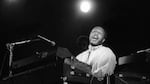 Les McCann performs at the Newport Jazz Festival in 1974.
