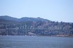 The Conde McCullough Memorial Bridge crosses Coos Bay, where the Jordan Cove Energy Project could become the site of the West Coast’s first liquefied natural gas exports.