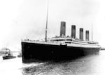 FILE - The Titanic leaves Southampton, England, April 10, 1912, on her maiden voyage. (AP Photo, File)