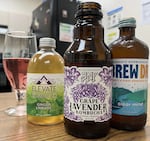 "As a fermented beverage, kombucha contains trace amounts of alcohol (<.5%)," reads the label for BNF's bottled kombucha. "If you are trying to avoid alcohol entirely, do not consume."