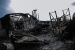 A scene of damage resulting from the 2020 Oregon wildfires in the Santiam Canyon area east of Salem.