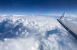 The NOAA Hurricane Hunters fly above an atmospheric river on January 9th, 2023, preparing to drop instruments into the storm to aid with weather forecasts.