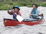 Jenny Gusse and Doug Inglis died during a backpacking trip through Canada's Banff National Park. They're seen here on a river trip in Saskatchewan.