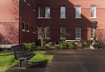 FILE - A courtyard area inside the Oregon State Hospital in Salem, March 8, 2023. A federal investigation found the hospital failed to keep patients safe from assault.