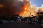 More than 200 acres was burning in Pacific Palisades