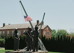 The National Fallen Firefighters Memorial sits at the National Fire Academy in Emmitsburg, Md. Each year, thousands come to town for a memorial weekend to honor those who have died. 